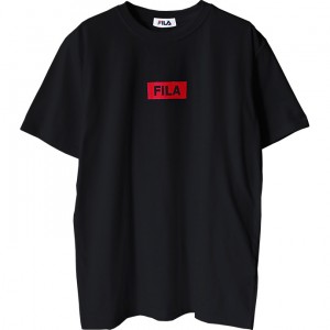 FILA Red Logo Tee - Black